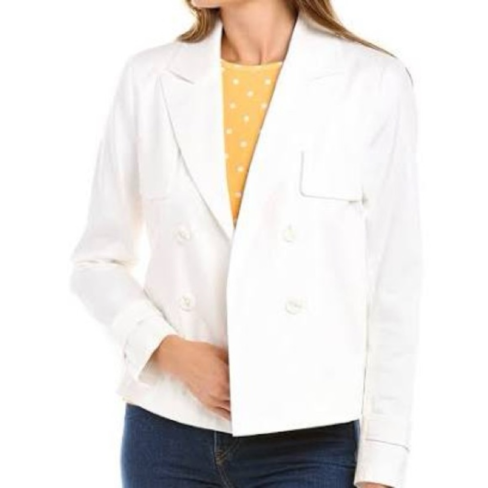Jones New York White Blazer/Jacket